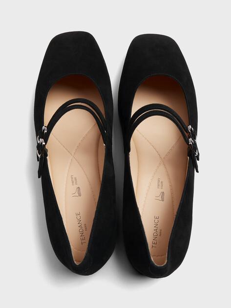 TENDANCE Mary Jane ballet flats (natural suede)