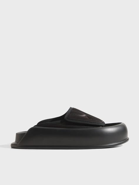 TENDANCE Slippers (textile with leather lining)