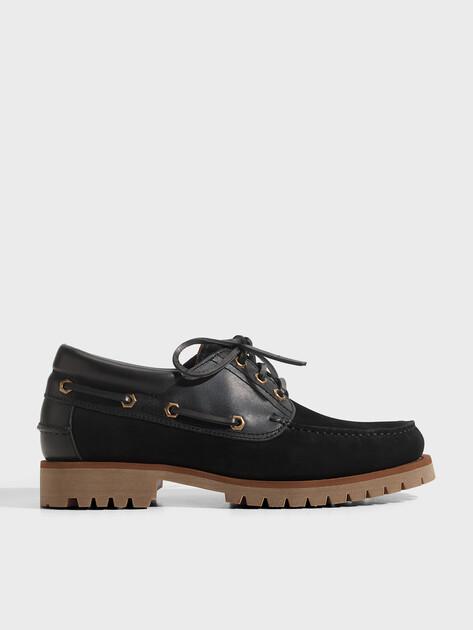 MAISON DAVID Topsiders (genuine nubuck/genuine leather)