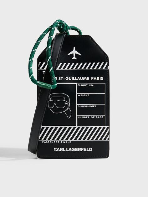 KARL LAGERFELD ikon Luggage Tag Crossbody Smartphone Bag (faux leather)