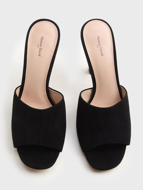 MAISON DAVID Mules (natural suede)