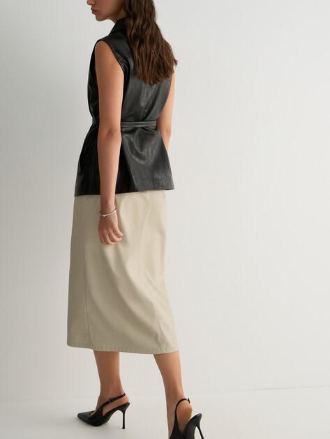 MAISON DAVID Vest (faux leather)