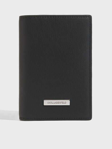 Karl Lagerfeld ikon Smooth Passport Case (polyester/faux leather)