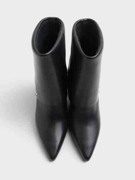 KARL LAGERFELD DEBUT II Fold Down Midi Boot (genuine leather/faux leather)