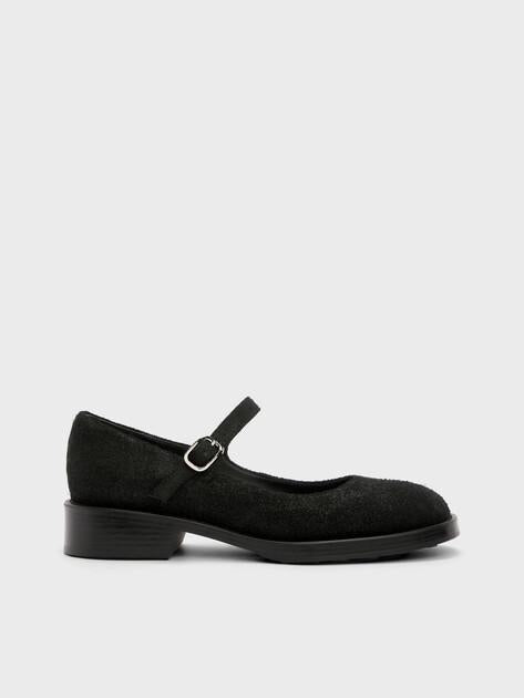 TENDANCE Mary Jane shoes (genuine suede)