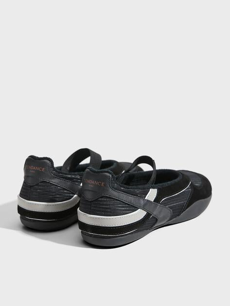 TENDANCE Mary Jane ballet flats (natural suede/textile)