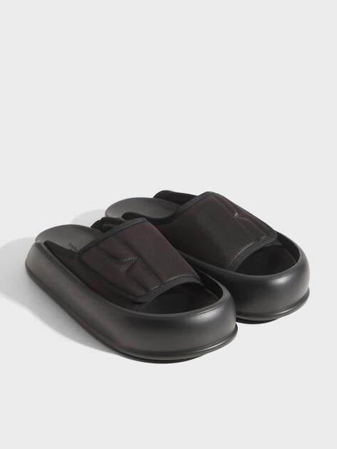 TENDANCE Slippers (textile with leather lining)