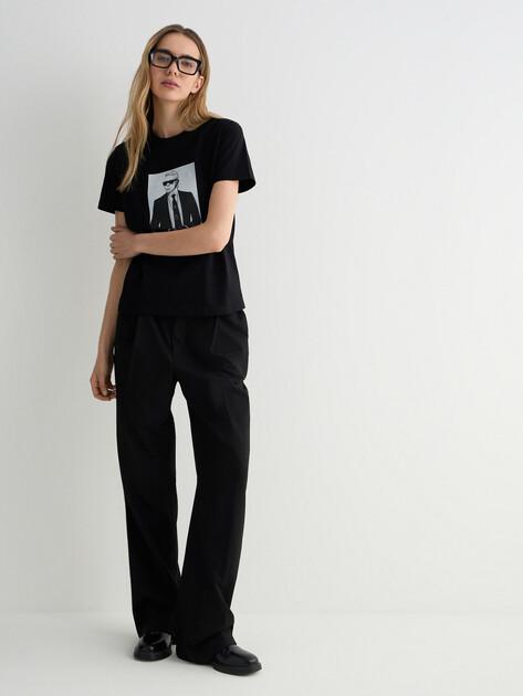 KARL LAGERFELD Portrait T-shirt (cotton)