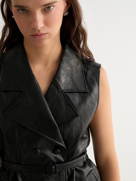 MAISON DAVID Vest (faux leather)