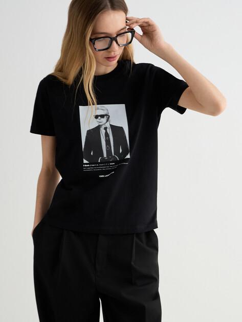 KARL LAGERFELD Portrait T-shirt (cotton)