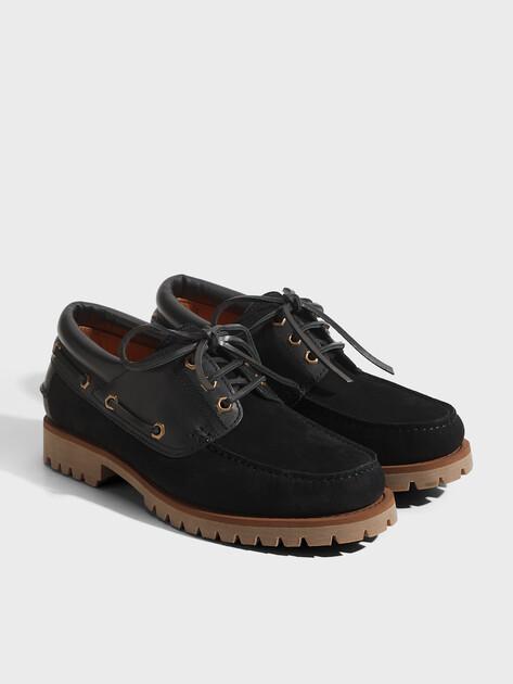 MAISON DAVID Topsiders (genuine nubuck/genuine leather)