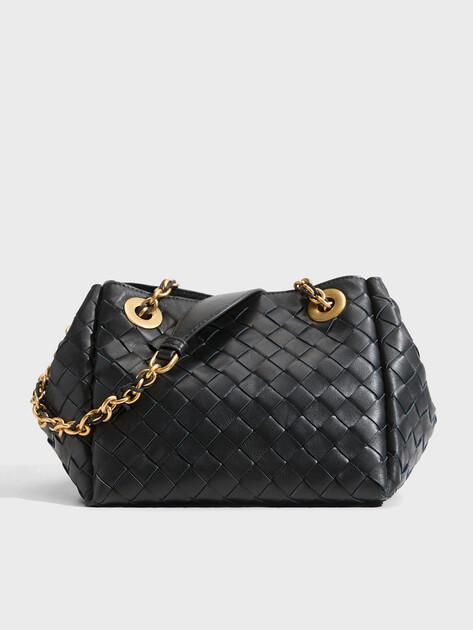 MAISON DAVID Bag (genuine leather/hand-woven)