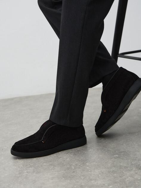 TENDANCE High loafers (natural suede)