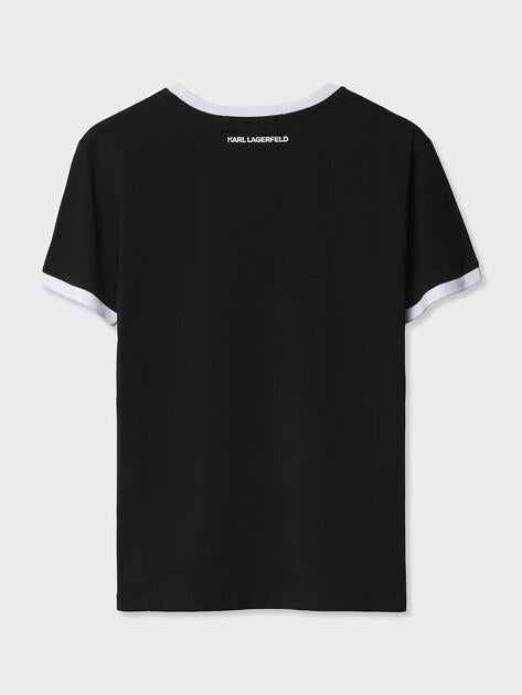 KARL LAGERFELD Ikon Signature Choupette Tee (Cotton)
