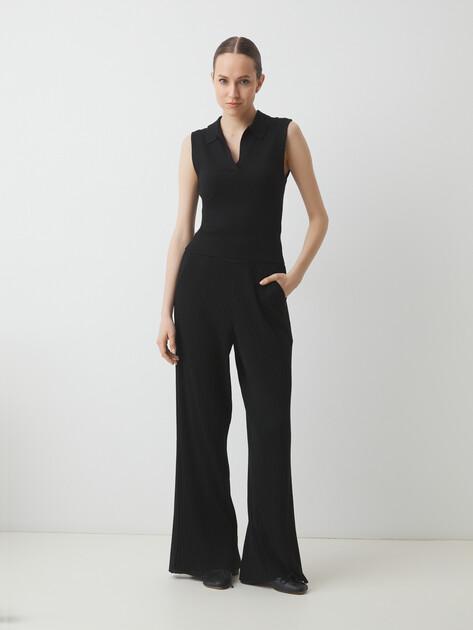 MAISON DAVID Straight-leg jeans (polyester/wool)