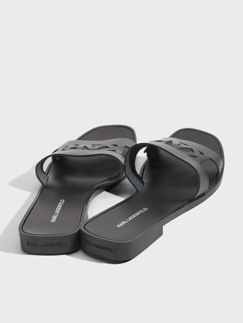 KARL LAGERFELD SKOOT II Karl Kut-Out Slides (genuine leather)