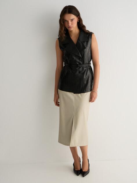 MAISON DAVID Vest (faux leather)