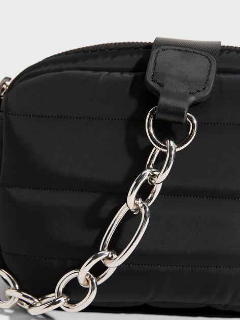 TENDANCE Crossbody Shoulder Bag (Textile/Genuine Leather)