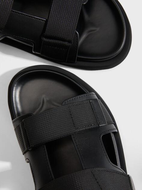 TENDANCE Sandals (genuine leather/textile)