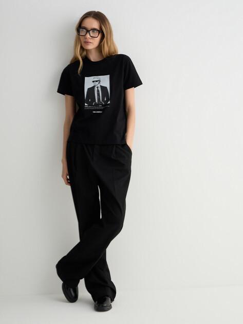 KARL LAGERFELD Portrait T-shirt (cotton)