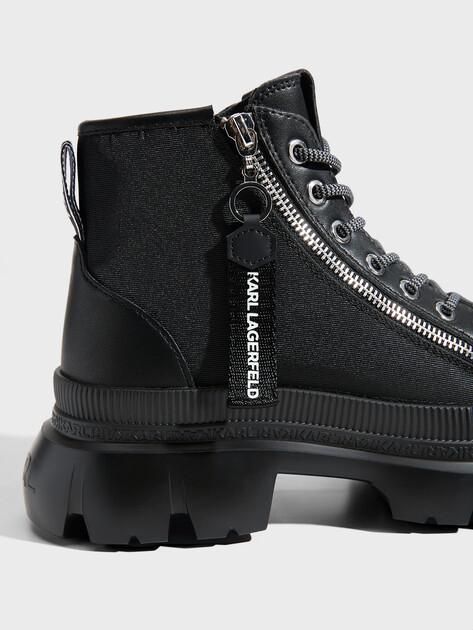 KARL LAGERFELD Trekka Max Zip Lo Boot (genuine leather/textile)