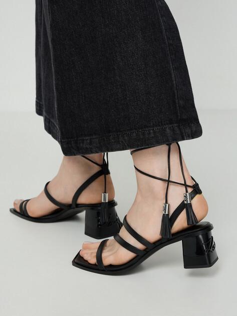 KARL LAGERFELD Босоножки KAYLA Ankle Strap Sandal (натуральная кожа/иск. кожа)