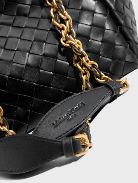 MAISON DAVID Bag (genuine leather/hand-woven)