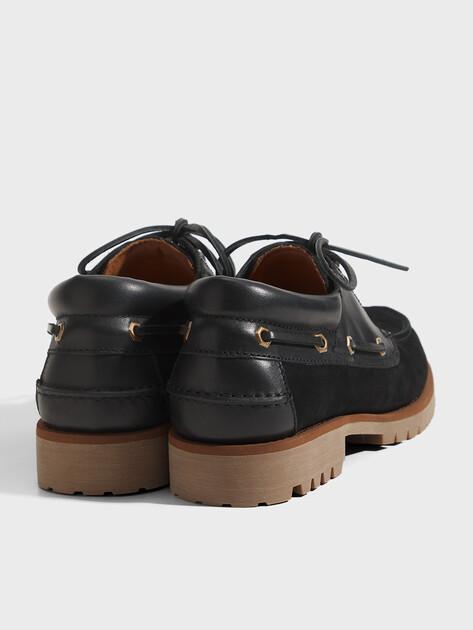 MAISON DAVID Topsiders (genuine nubuck/genuine leather)