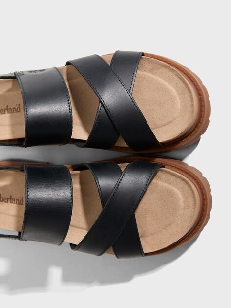 TIMBERLAND Clairemont Way Cross Strap Sandals (genuine leather)