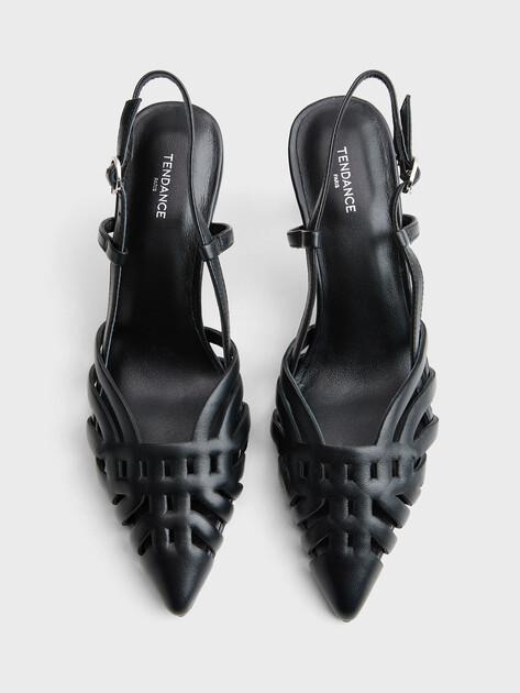 TENDANCE Slingback Shoes SST-260 (Genuine Leather)