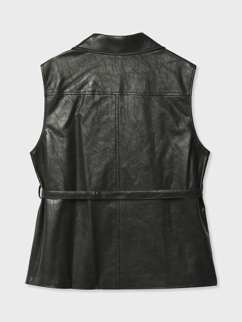 MAISON DAVID Vest (faux leather)