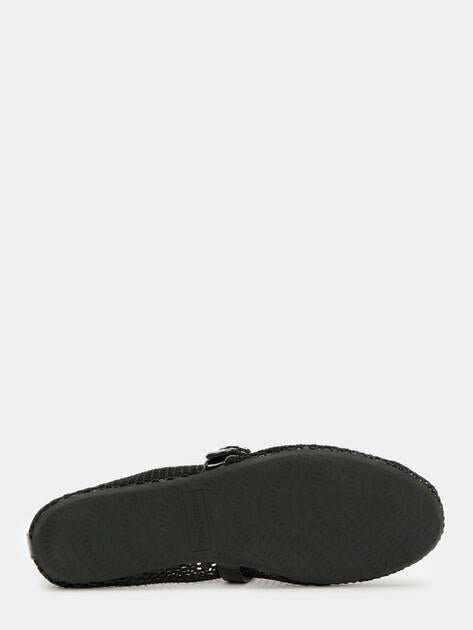 TENDANCE Mary Jane ballet flats (textile/genuine leather)