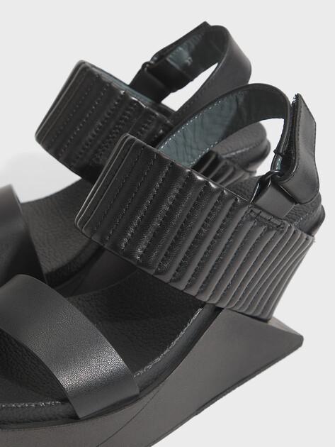 UNITED NUDE Delta Wedge Puffier Sandals (Genuine Leather)