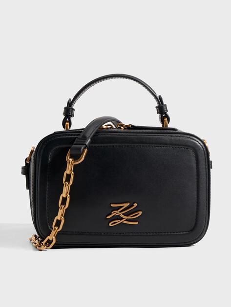 KARL LAGERFELD k/autograph sm tph crossbody bag (genuine leather)