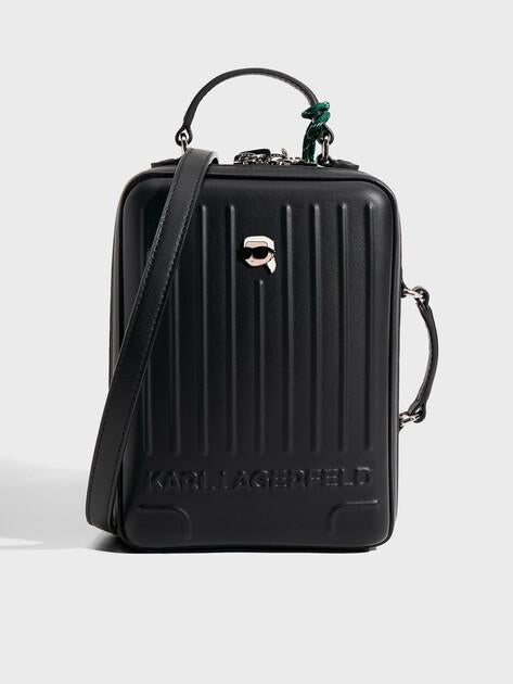 KARL LAGERFELD Ikon Suitcase Crossbody Bag (faux leather)