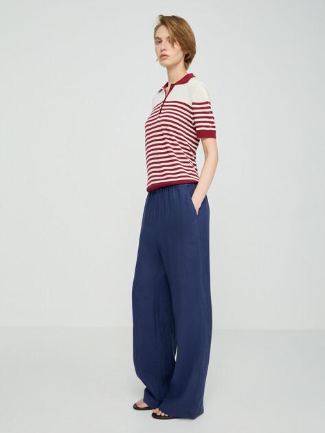 MAISON DAVID Wide-leg trousers (linen)
