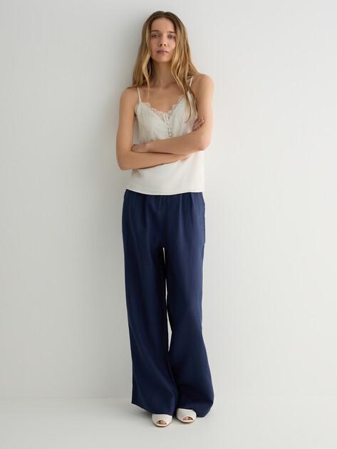 MAISON DAVID Palazzo pants (linen)