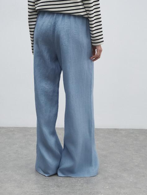 MAISON DAVID Wide-leg trousers (linen)