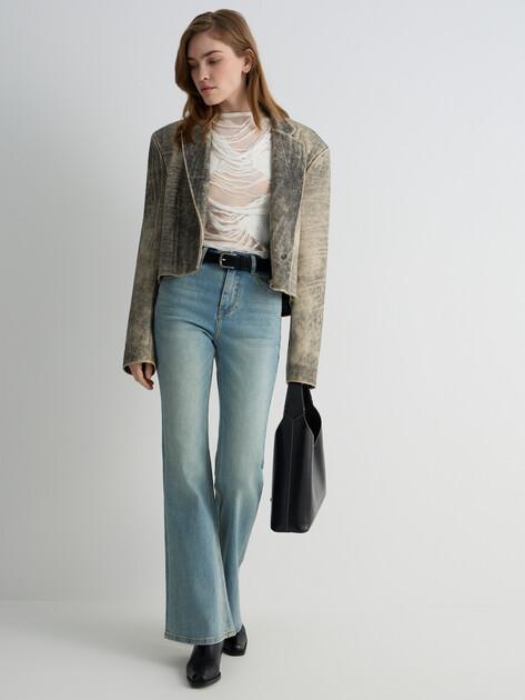 MAISON DAVID Flared Jeans (Cotton/Spandex)
