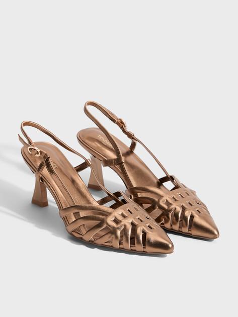 TENDANCE Slingback Shoes SST-260 (Genuine Leather)