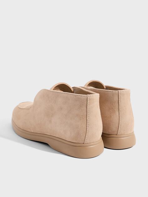 TENDANCE High loafers (natural suede)