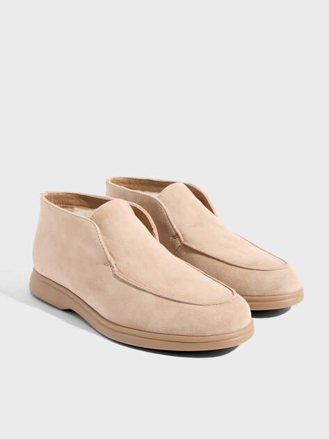 TENDANCE High loafers (natural suede)