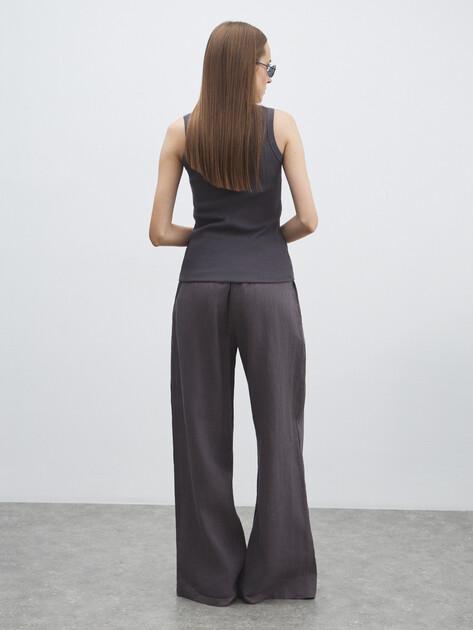 MAISON DAVID Wide-leg trousers (linen)