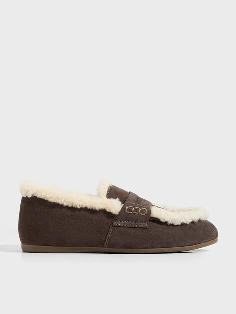 TENDANCE Loafers (natural suede/natural fur)