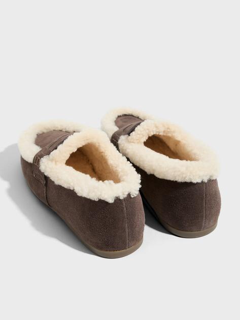 TENDANCE Loafers (natural suede/natural fur)