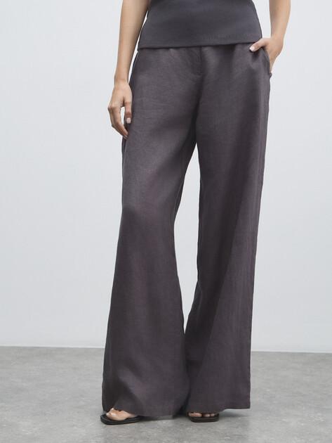 MAISON DAVID Wide-leg trousers (linen)