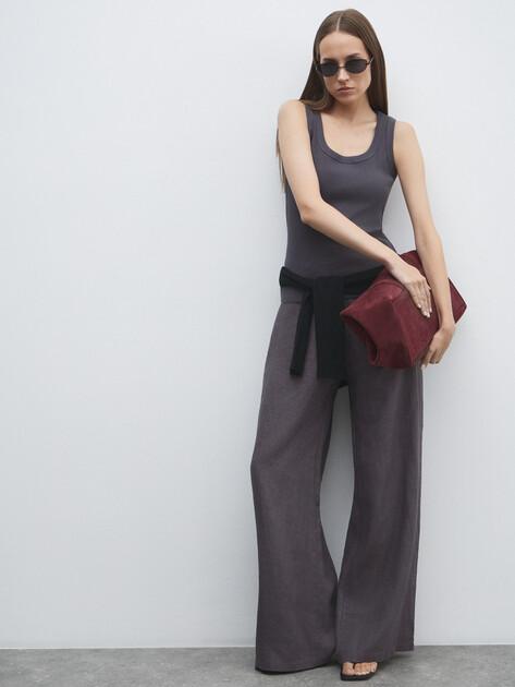 MAISON DAVID Wide-leg trousers (linen)