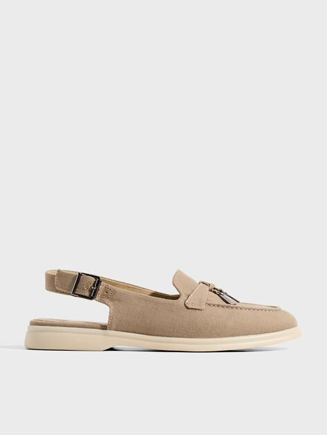 TENDANCE Slingback Loafers (Textile)