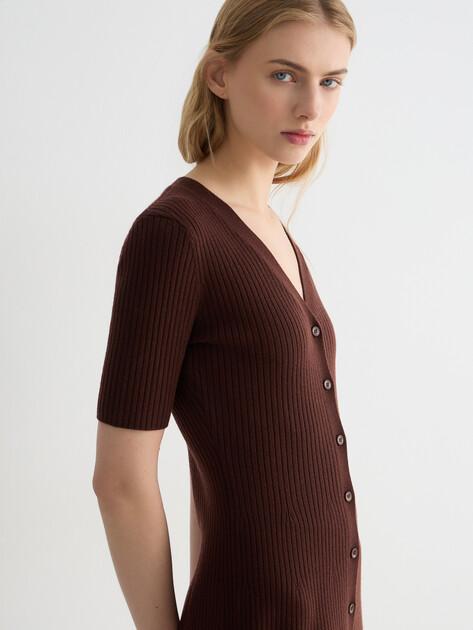 MAISON DAVID Shirt dress (natural wool)