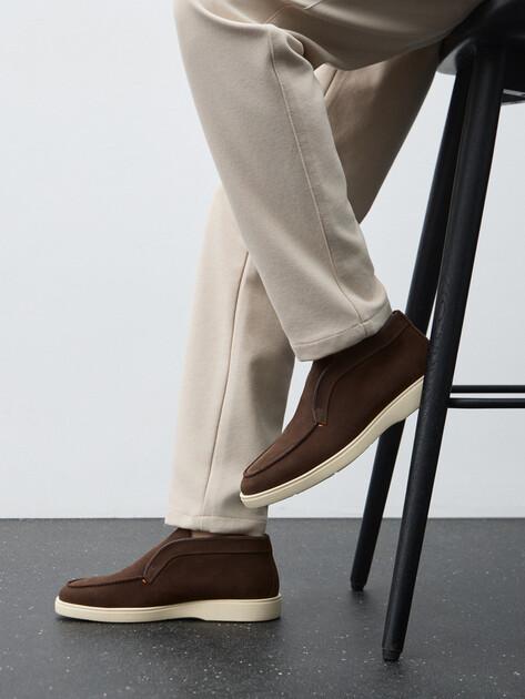 TENDANCE High loafers (genuine nubuck)